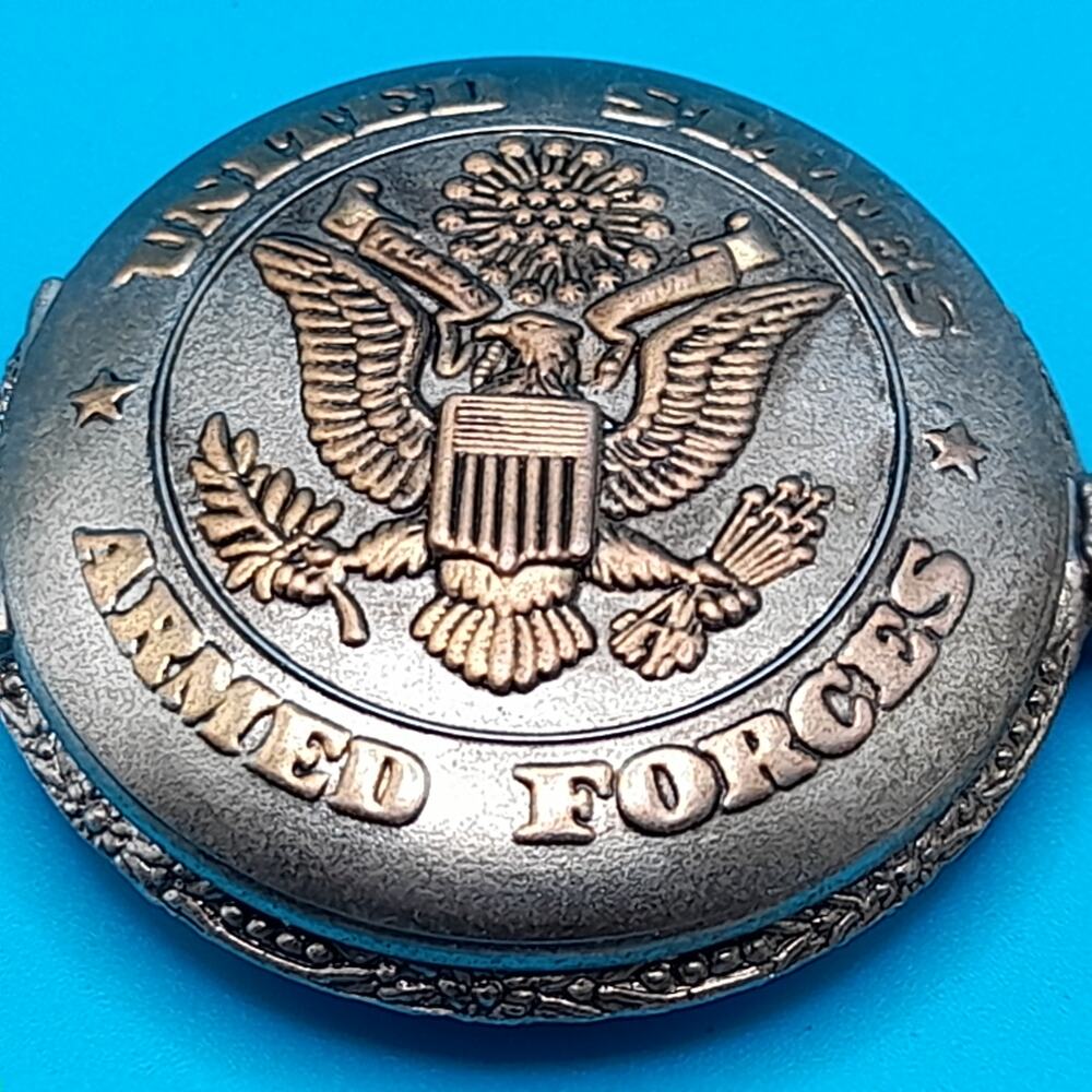 Vintage Armed Forces Concepts Pocket Watch Fob, Needs Battery
